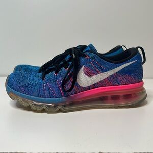 Nike flyknit air max blue size 8.5